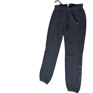 Womens XS Adidas Grey joggers sweatpant material drawstring